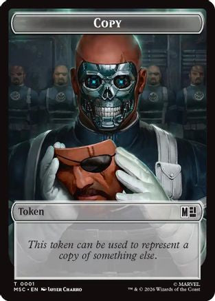 Copy (0001) // Ape Villain (0010) Double-Sided Token (MSC-1 // 10) - Commander: Marvel Super Heroes
