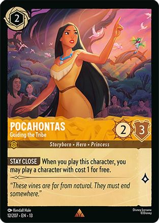 Pocahontas - Guiding the Tribe (12/204) - Attack of the Vine Cold Foil