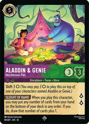 Aladdin & Genie - Mischievous Pals (59/204) - Attack of the Vine
