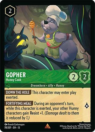 Gopher - Hunny Cook (78/204) - Attack of the Vine