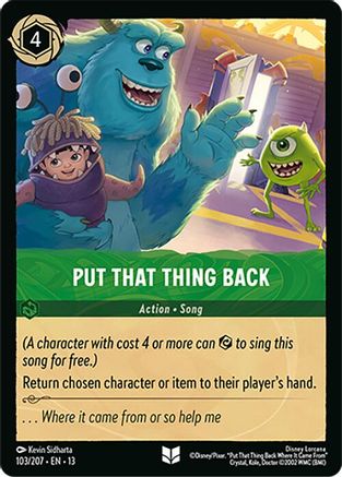 Put That Thing Back (103/204) - Attack of the Vine Cold Foil