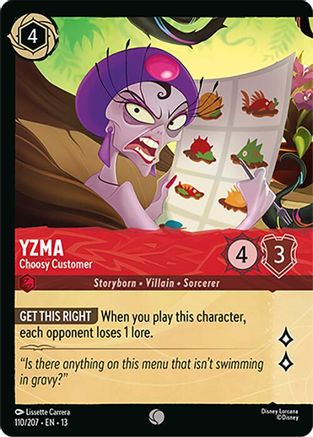 Yzma - Choosy Customer (Foil) (110/204) - Attack of the Vine Cold Foil