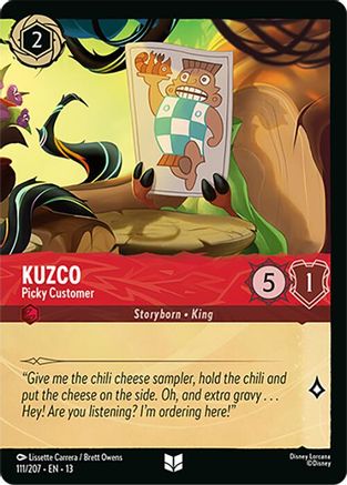 Kuzco - Picky Customer (Foil) (111/204) - Attack of the Vine Cold Foil
