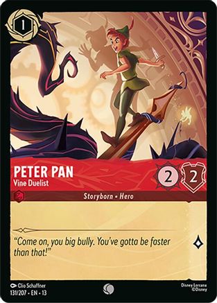 Peter Pan - Vine Duelist (131/204) - Attack of the Vine Cold Foil
