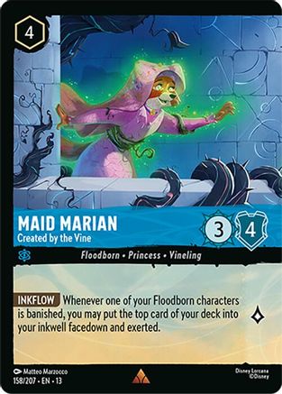 Maid Marian - Created by the Vine (Foil) (158/204) - Attack of the Vine Cold Foil