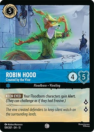 Robin Hood - Created by the Vine (Foil) (159/204) - Attack of the Vine Cold Foil
