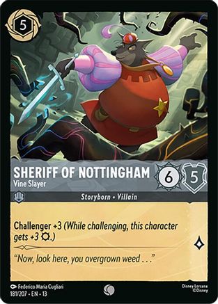Sheriff of Nottingham - Vine Slayer (181/204) - Attack of the Vine Cold Foil