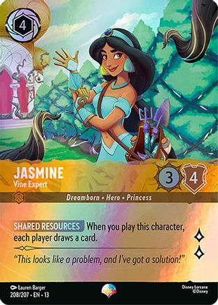 Jasmine - Vine Expert (Epic) (208/204) - Attack of the Vine Holofoil
