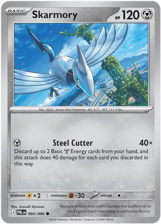 Skarmory (060/null) - ME05 Pitch Black Reverse Holofoil
