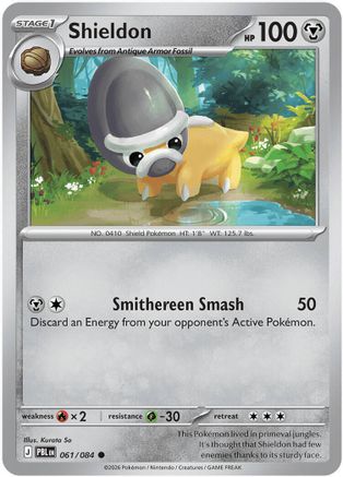 Shieldon (061/null) - ME05 Pitch Black Reverse Holofoil