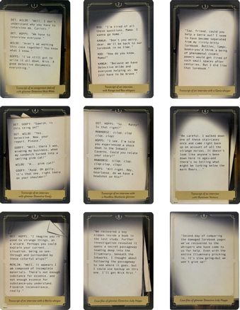 Whispers in the Well Case File Cards (Set of 18)  - Whispers in the Well