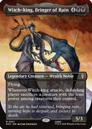 Witch-king, Bringer of Ruin (Borderless) (HOC-021) - The Hobbit