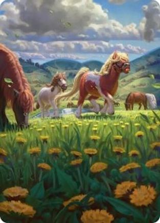 Troop of Ponies Art Card (ASHOB-001) - Art Series: The Hobbit