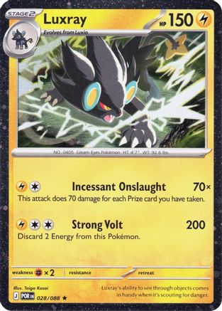 Luxray (Cosmos Holo) (028/088) - Blister Exclusives Holofoil