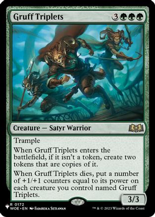 Gruff Triplets (LIST-172) - The List Reprints