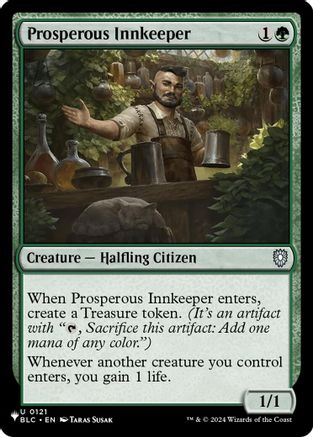 Prosperous Innkeeper (BLC) (LIST-121) - The List Reprints