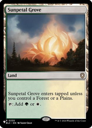 Sunpetal Grove (BLC) (LIST-335) - The List Reprints