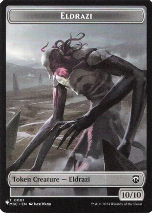 Eldrazi // Elf Warrior Double-Sided Token (LIST-1 // 21) - The List Reprints