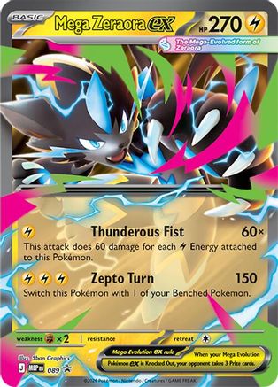 Mega Zeraora ex (089/null) - ME Mega Evolution Promo Holofoil
