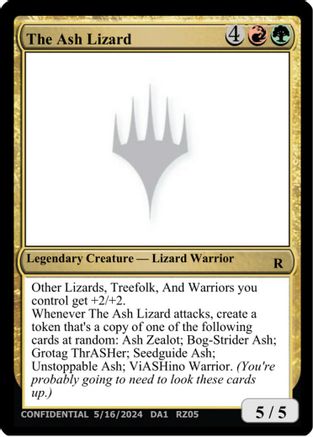 The Ash Lizard (UNK-) - Un-Known Event Playtest Cards