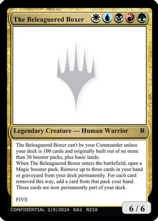 The Beleaguered Boxer (UNK-) - Un-Known Event Playtest Cards