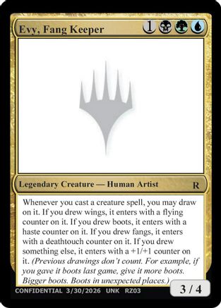 Evy, Fang Keeper (UNK-) - Un-Known Event Playtest Cards