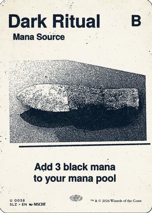 Dark Ritual (0038) (SLZ-038) - Secret Lair x MSCHF: The Zeta Set