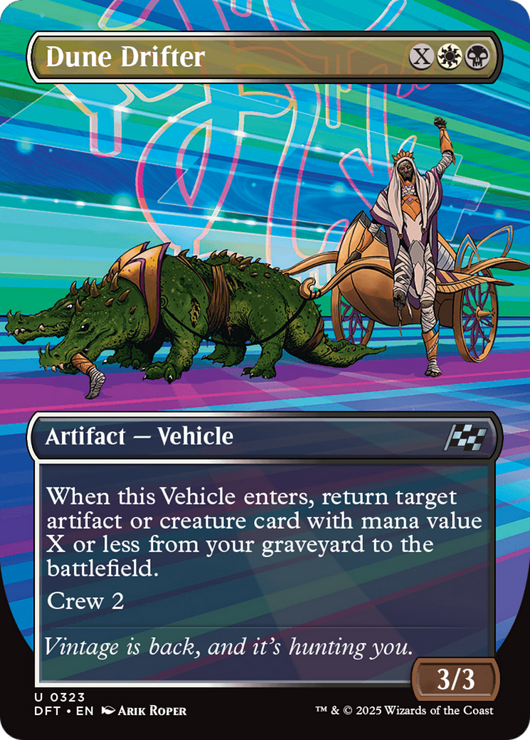 Dune Drifter (Borderless) (-323) - Aetherdrift Foil
