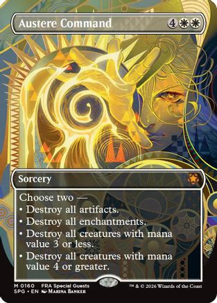 Austere Command (Borderless) (SPG-160) - Special Guests Foil