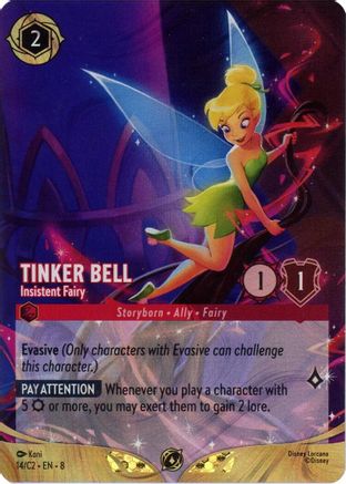 Tinker Bell - Insistent Fairy (Foil) (14) - Disney Lorcana Promo Cards Holofoil