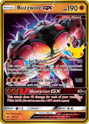 Buzzwole GX (057/null) - ME 30th Celebration Classic Collection Holofoil