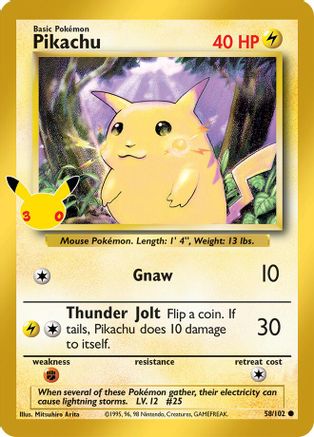 Pikachu (058/null) - ME 30th Celebration Classic Collection Holofoil