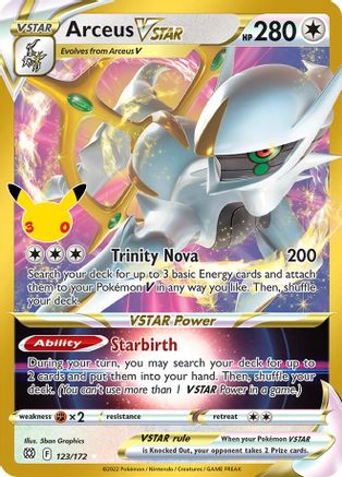 Arceus VSTAR (123/null) - ME 30th Celebration Classic Collection Holofoil