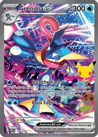 Greninja ex (148/128) - ME 30th Celebration Holofoil
