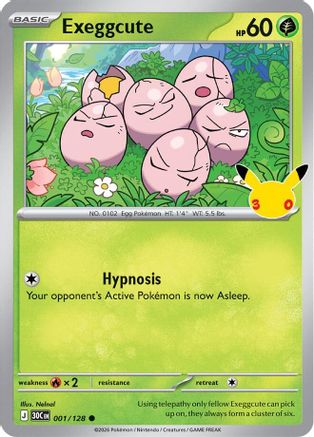 Exeggcute (001/null) - ME 30th Celebration Holofoil