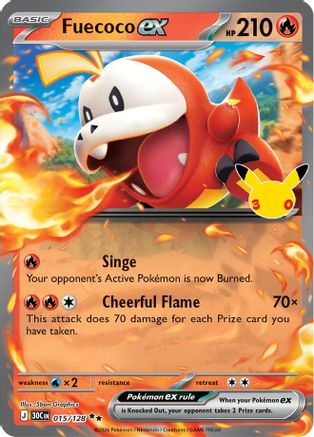Fuecoco ex (015/128) - ME 30th Celebration Holofoil