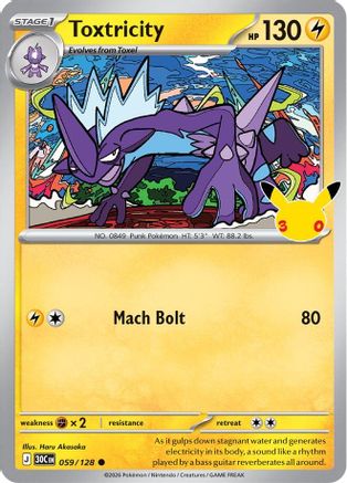 Toxtricity (059/128) - ME 30th Celebration Holofoil