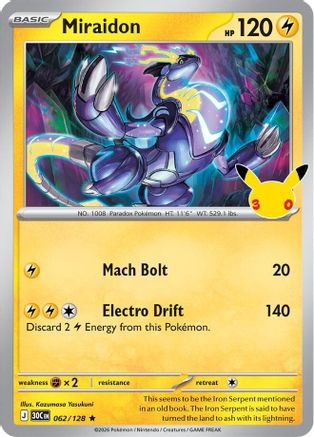 Miraidon (062/null) - ME 30th Celebration Holofoil