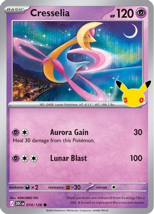 Cresselia (074/null) - ME 30th Celebration Holofoil
