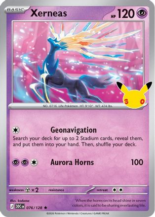 Xerneas (076/null) - ME 30th Celebration Holofoil