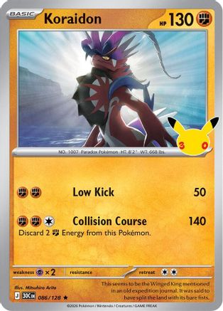 Koraidon (086/null) - ME 30th Celebration Holofoil