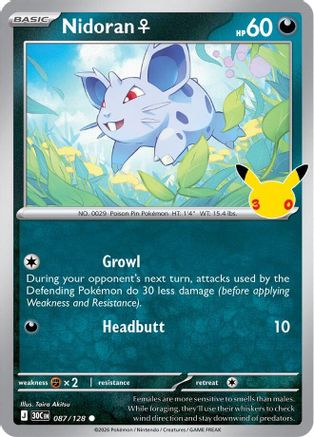 Nidoran F (087/null) - ME 30th Celebration Holofoil