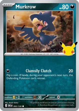 Murkrow (093/null) - ME 30th Celebration Holofoil