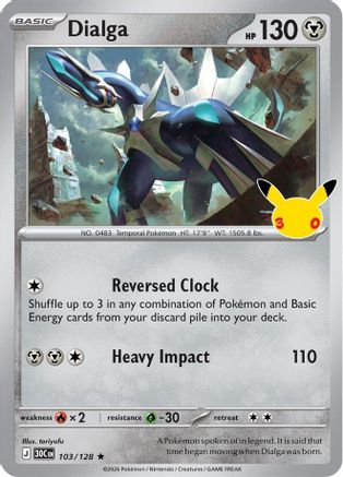 Dialga (103/null) - ME 30th Celebration Holofoil