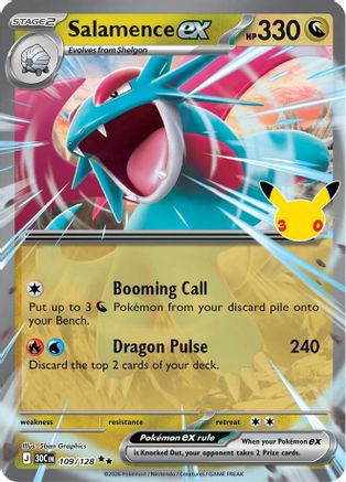 Salamence ex (109/128) - ME 30th Celebration Holofoil