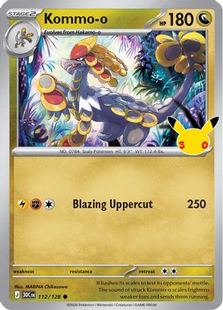 Kommo-o (112/null) - ME 30th Celebration Holofoil