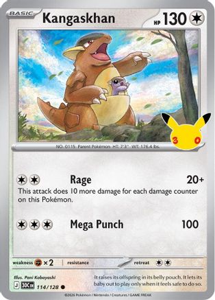 Kangaskhan (114/null) - ME 30th Celebration Holofoil