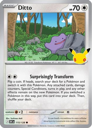 Ditto (115/null) - ME 30th Celebration Holofoil