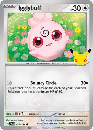Igglybuff (120/null) - ME 30th Celebration Holofoil