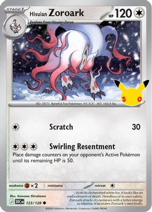 Hisuian Zoroark (123/null) - ME 30th Celebration Holofoil